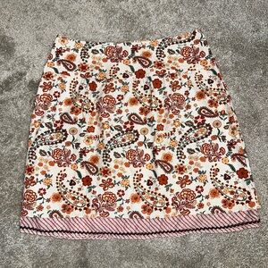 Christopher & Banks Multicolor Floral Midi Skirt. Size 16. EUC